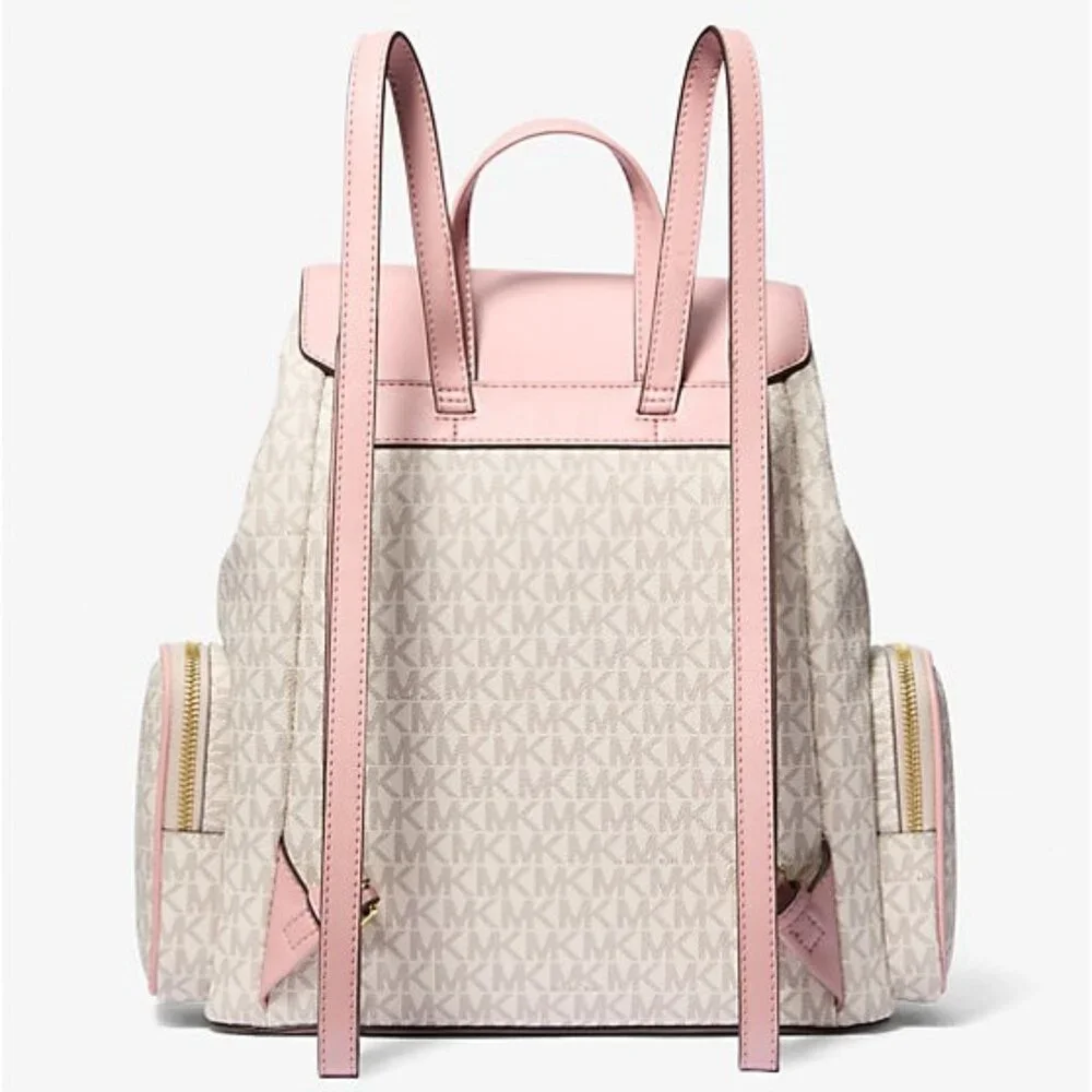 NWT Michael Kors Jet Set Large Logo Backpack - Picture 2 of 5